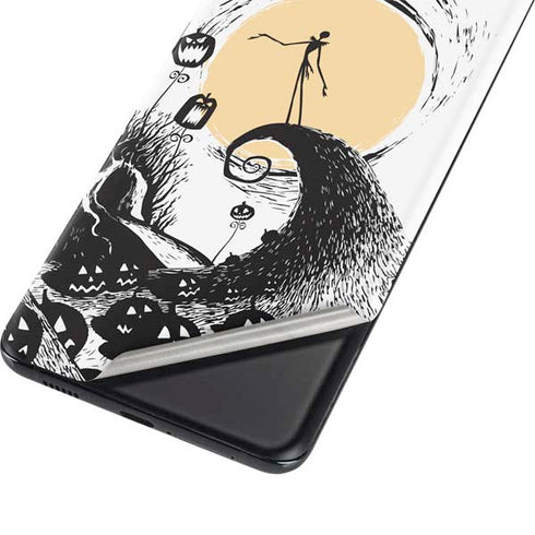 Disney The Nightmare Before Christmas Jack on Spiral Hill Art Galaxy S21 Ultra 5G Skin